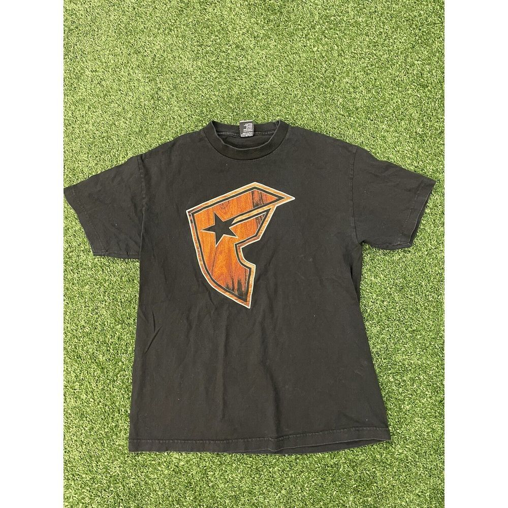 Famous Stars And Straps Wood Grain Design Shirt Black Size‎ L Mens Blink 182